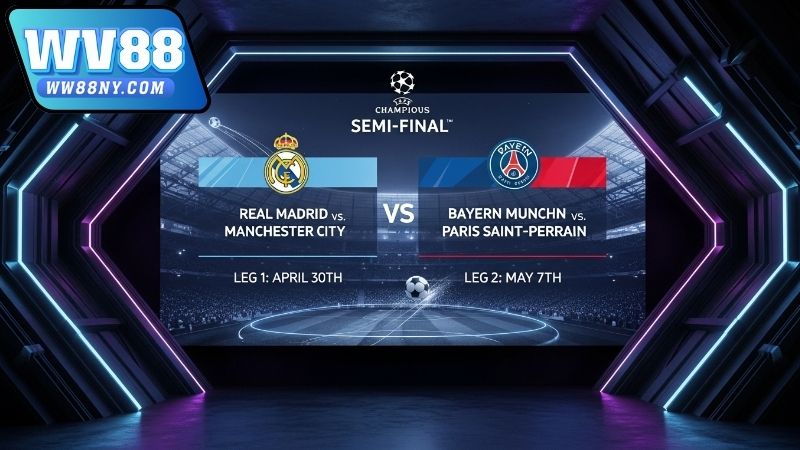 Lịch thi đấu bán kết C1 mới nhất