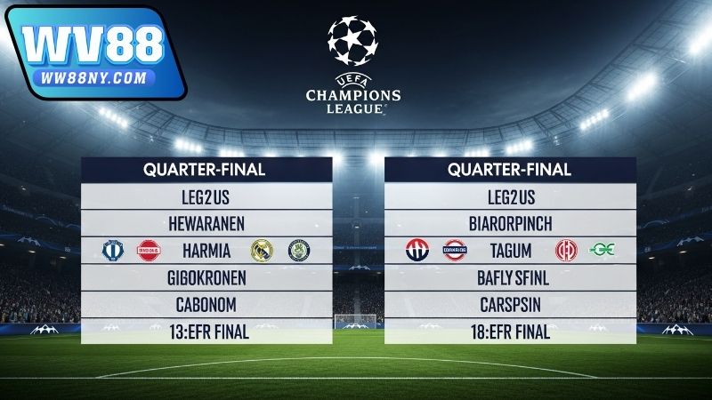 Lịch thi đấu tứ kết C1 – Cập nhật nóng nhất mùa giải 2025 5 Lịch thi đấu tứ kết C1 chi tiết