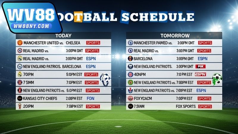 Cách theo dõi lịch trực tiếp bóng đá hôm nay và ngày mai chính xác