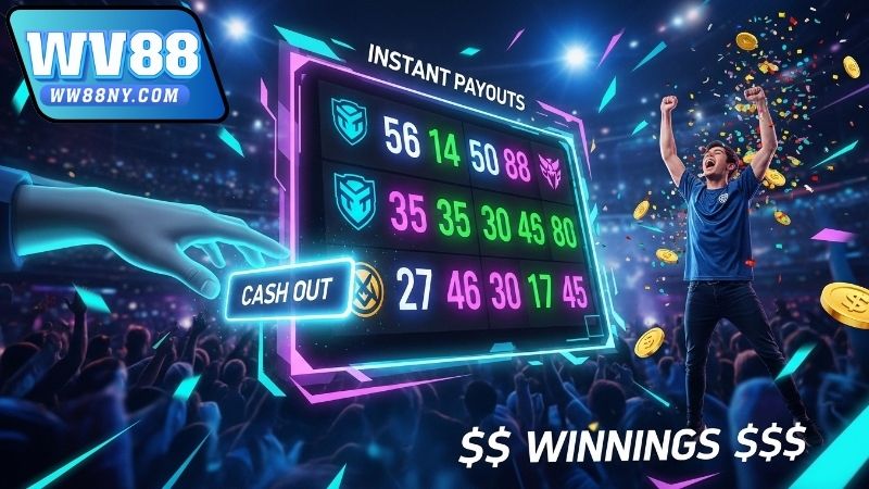 Thời gian trả thưởng cá cược Esports nhanh tại WW88